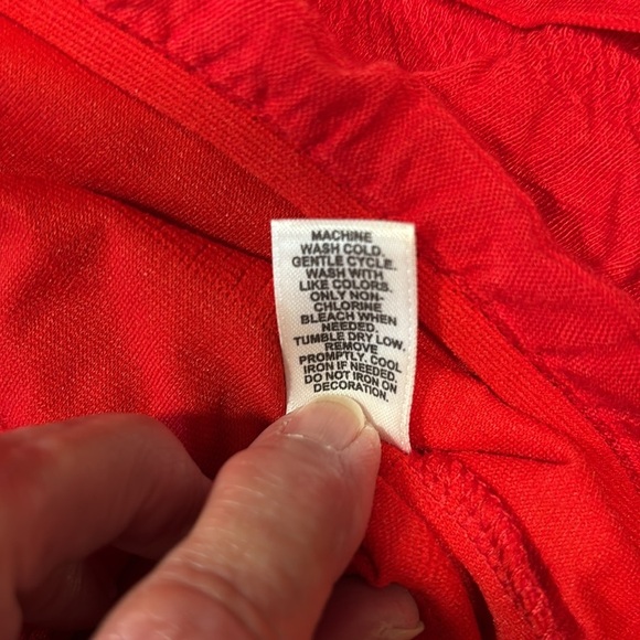 Cato Woman Red Tank Top With Ruffles In Front & Back Size 22/24 - Picture 9 of 10